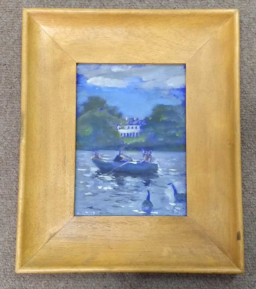 Andy Parker Boating Pond oil board £245 27 x 32