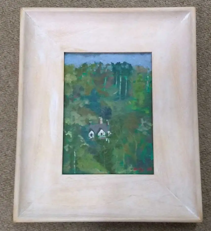 Andy Parker House in the trees Malvern oil board £245 27 x 32