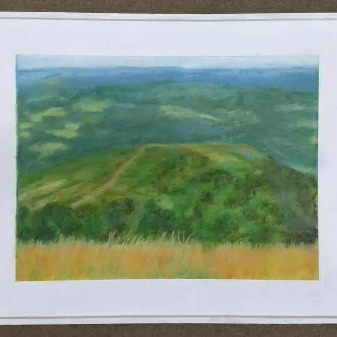 David E Jeffreys Atmosphere of Malvern hills £450 75 x 60