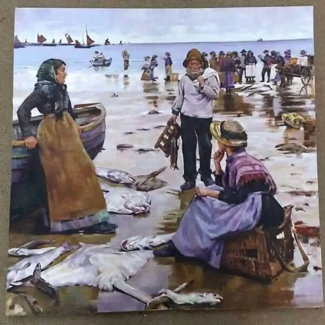 Graham Davis Copy of Cornish Fisherwomen oil canvas £895 94 x 94