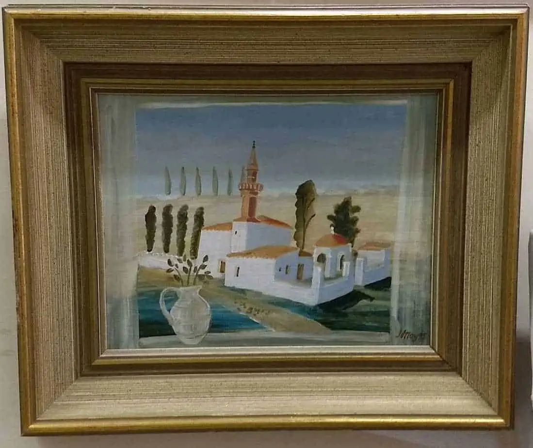 Judith Joy Turkish Mosque Acrylic board £285 36 X30